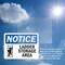 Signmission Ladder Storage Area Sign With Symbol, 5 in W x Rectangle, Vinyl Decal OS-2PACK-NS-D-35-L-13946 - alternate 4